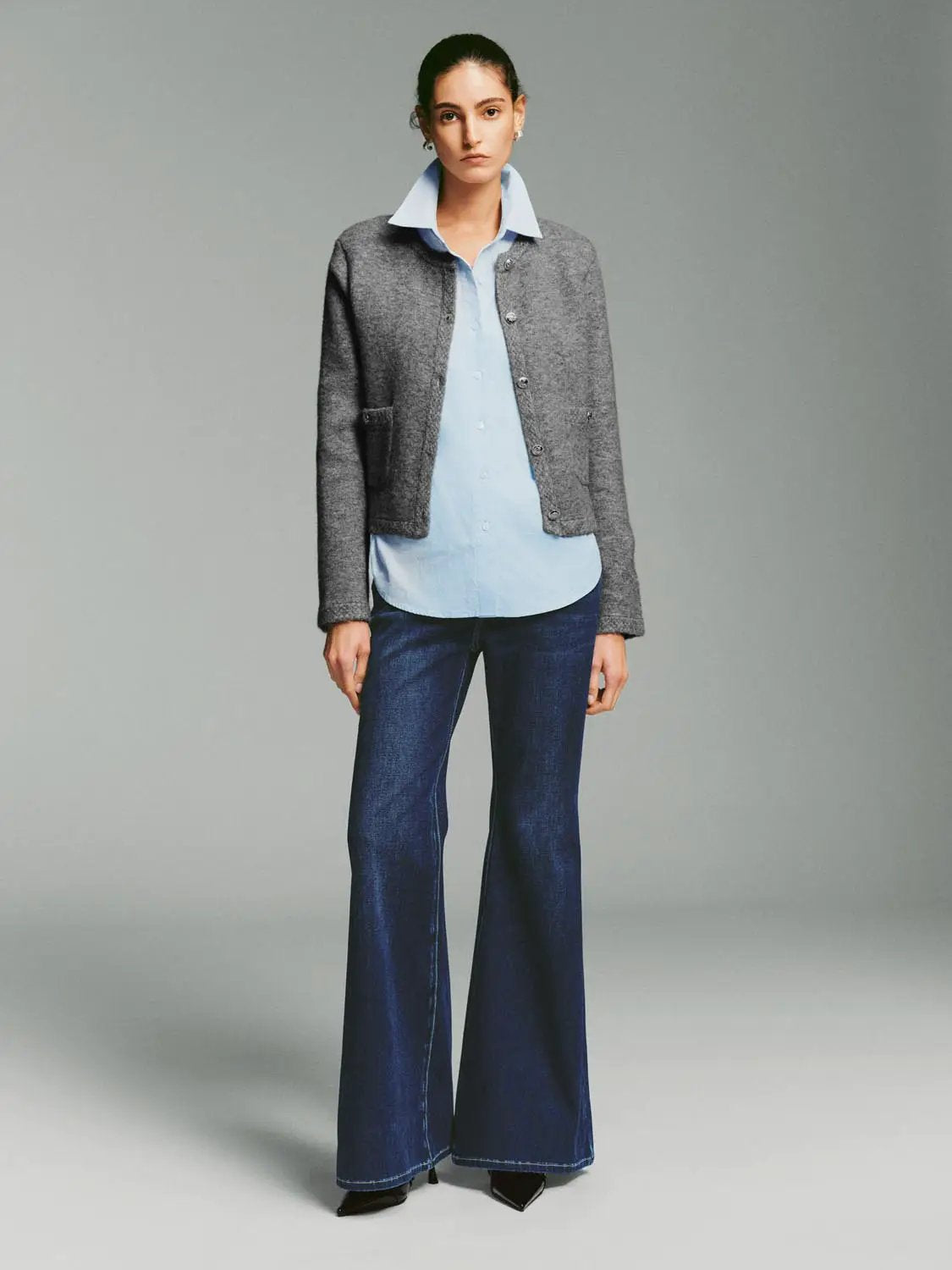 Mid-rise Cotton Blend Jeans