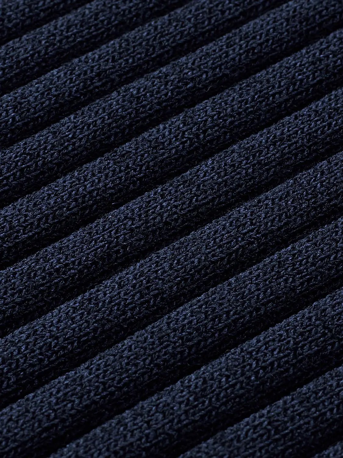 Ribbed Short Sleeve Polo Knit