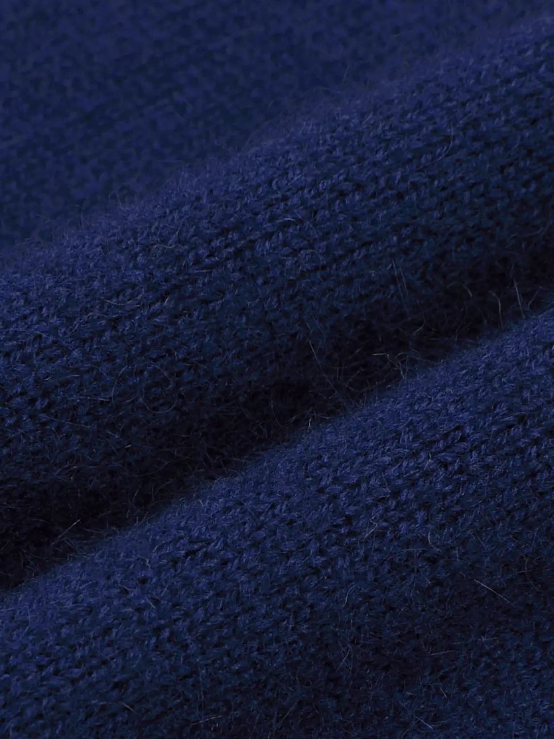 Ribbed Fitted Mock Neck Long Sleeve Knit T-Shirt