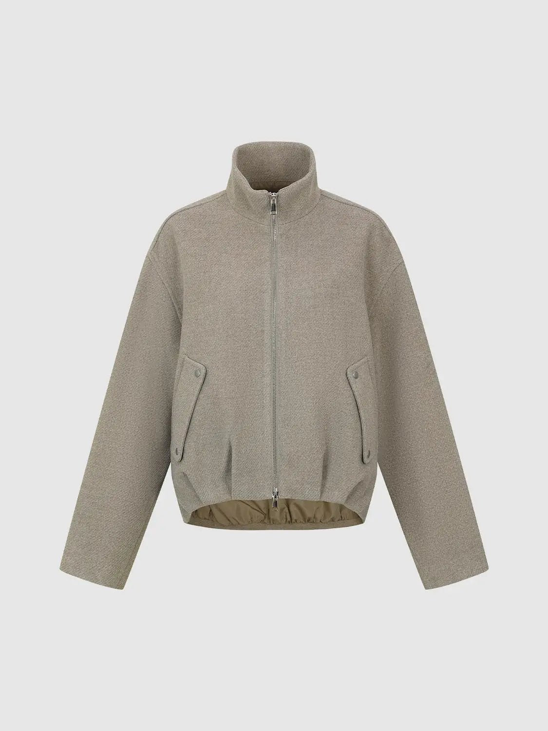 Funnel Neck Thick Jackets