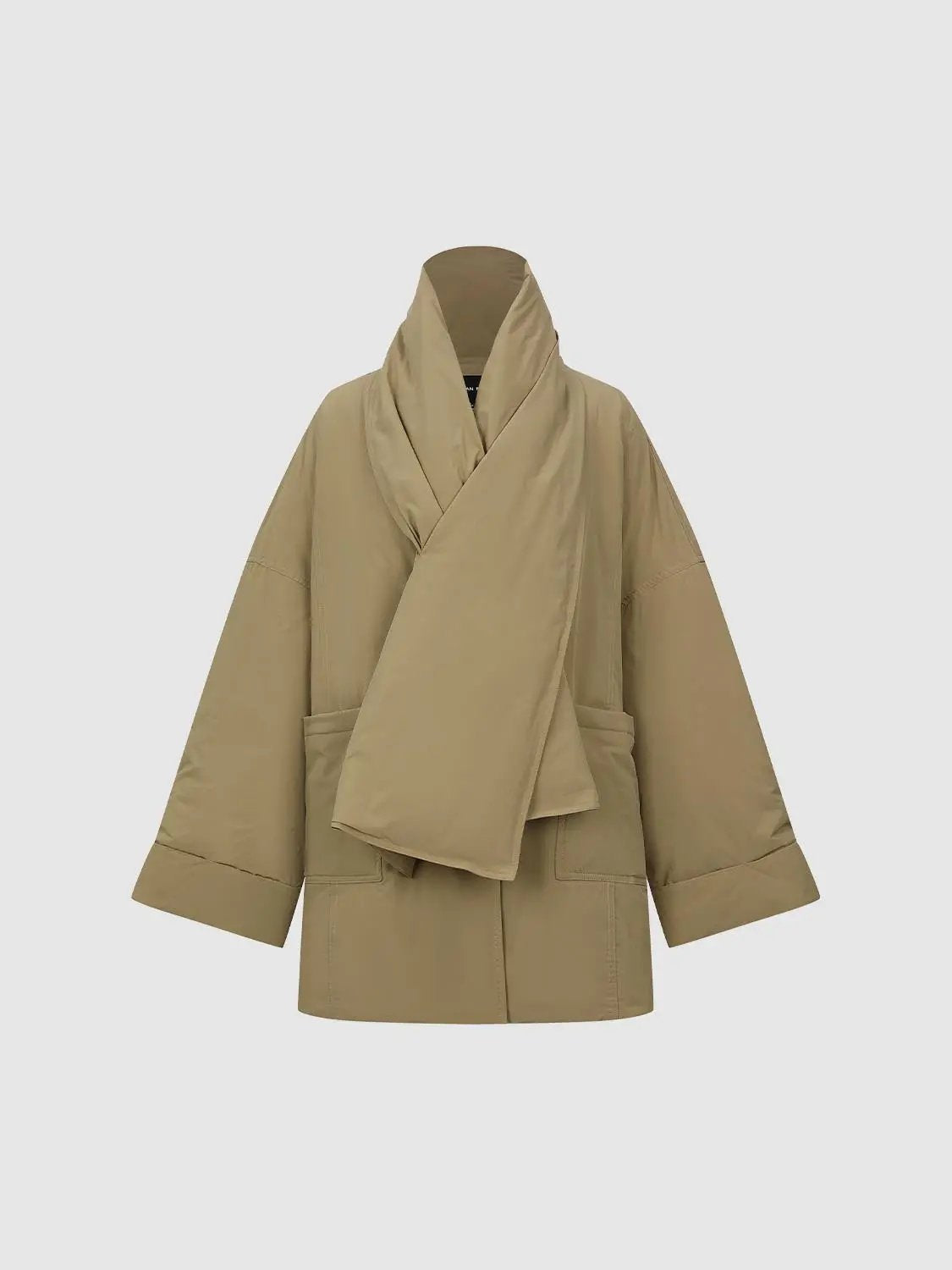 Scarf Neck Puffer Down Jackets