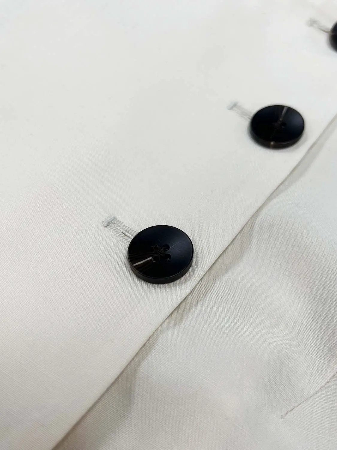 Asymmetric Wrap Button Tailored High Neck Sleeveless Vest
