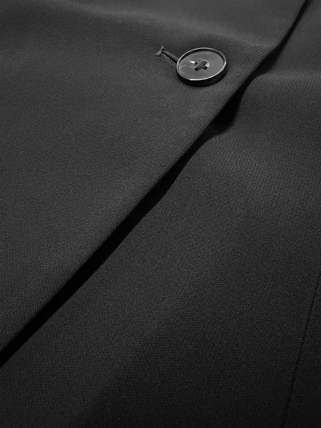 Single Button Raw Armholes Sleeveless Tailored Vest