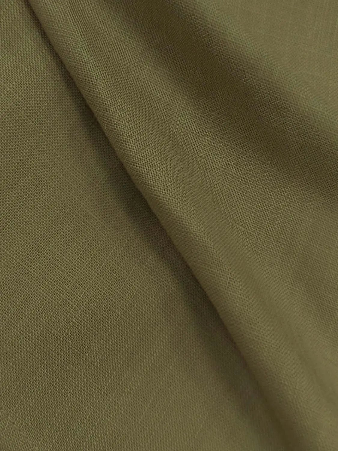 Wrap Front Detail Tencel Lyocell Blend Skirt