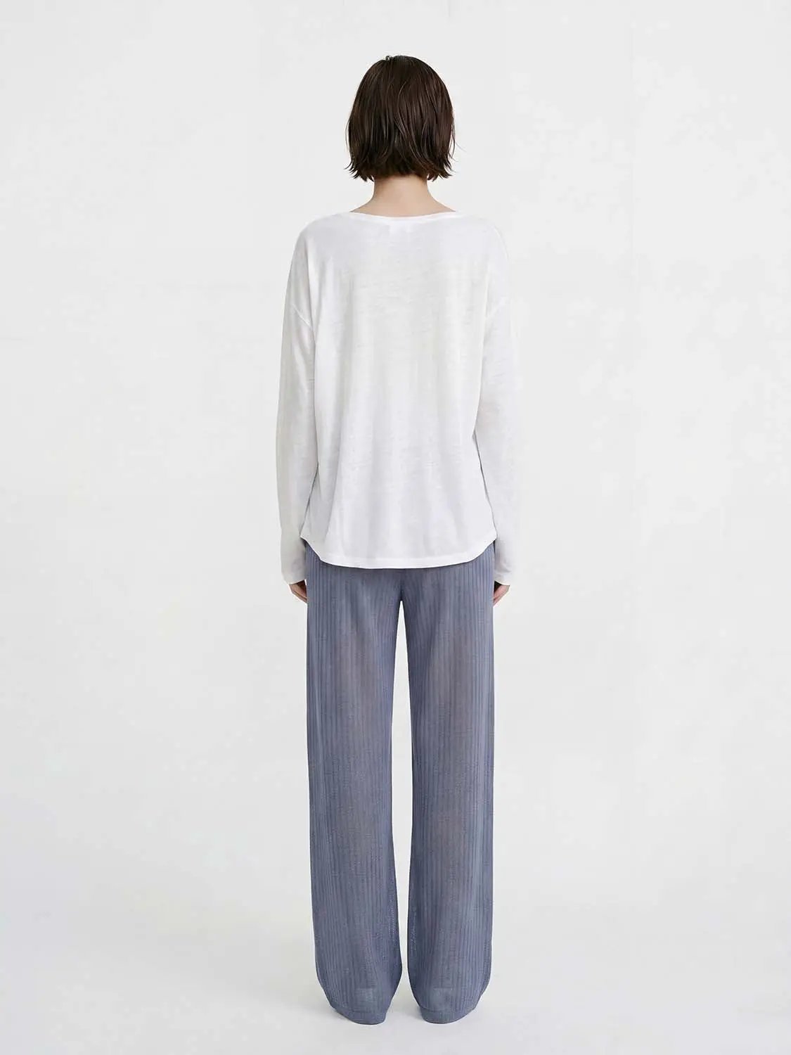Drawstring Straight-Leg Pants