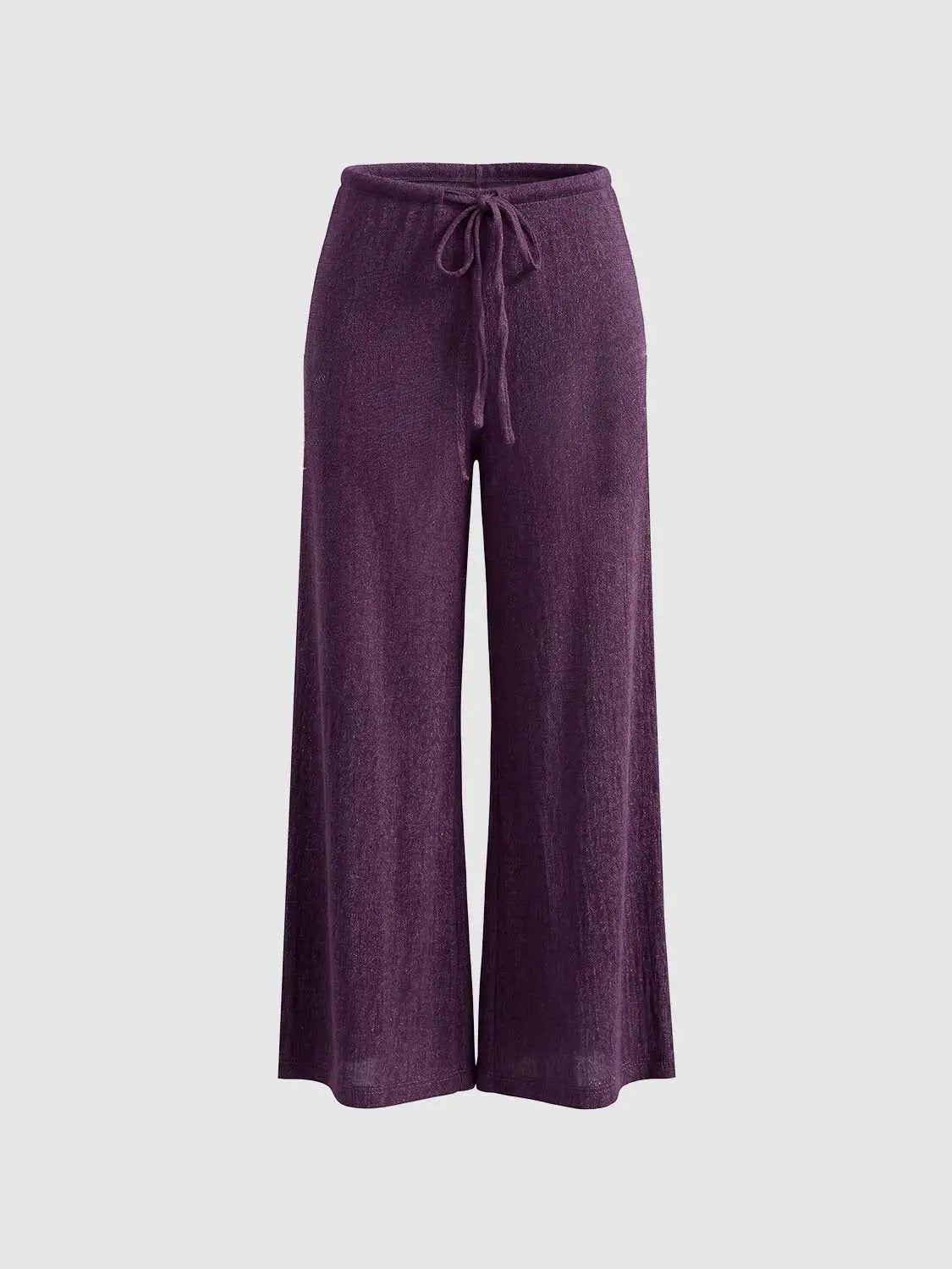Drawstring Straight-Leg Pants