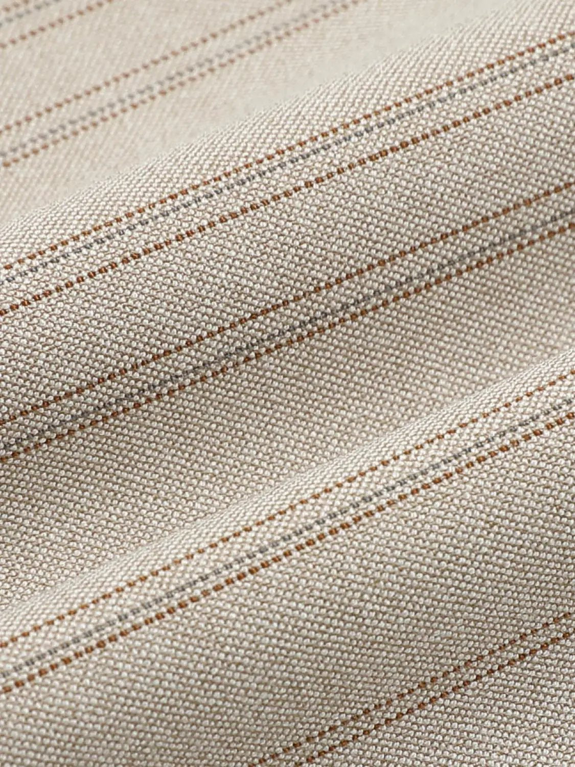 Pleated Striped Tailored Mid-rise Wide-leg Pants