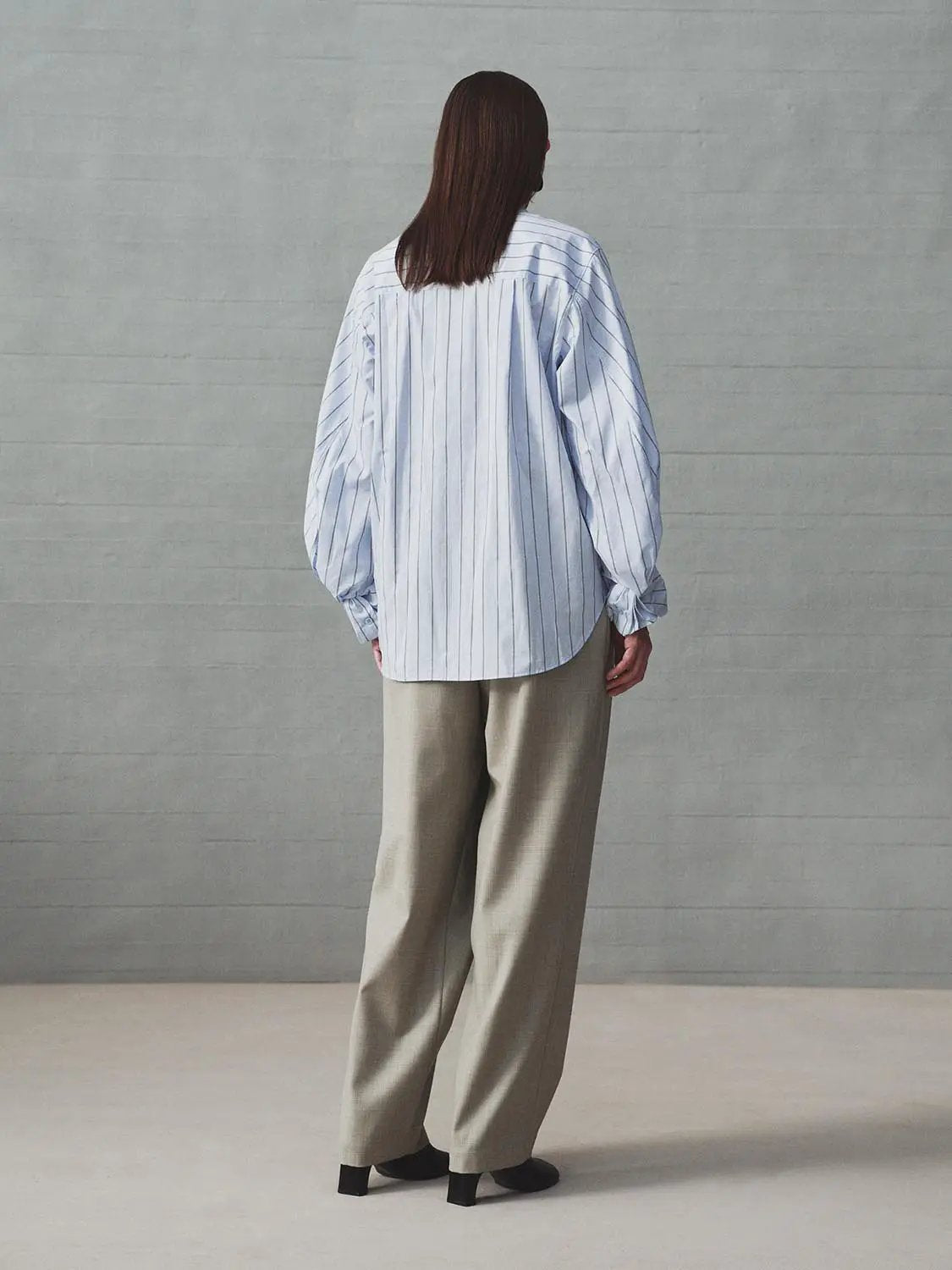Pleated High-waisted Tapered Tailored Pants