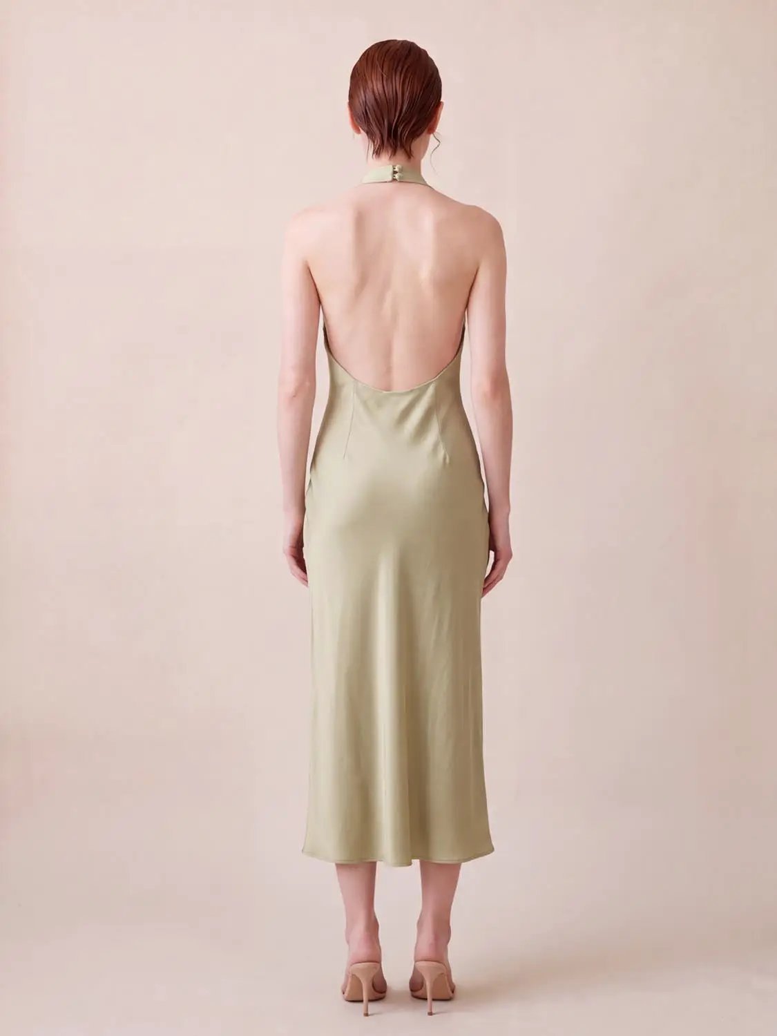 Slim Draped Sleeveless Side Slit Maxi Dress