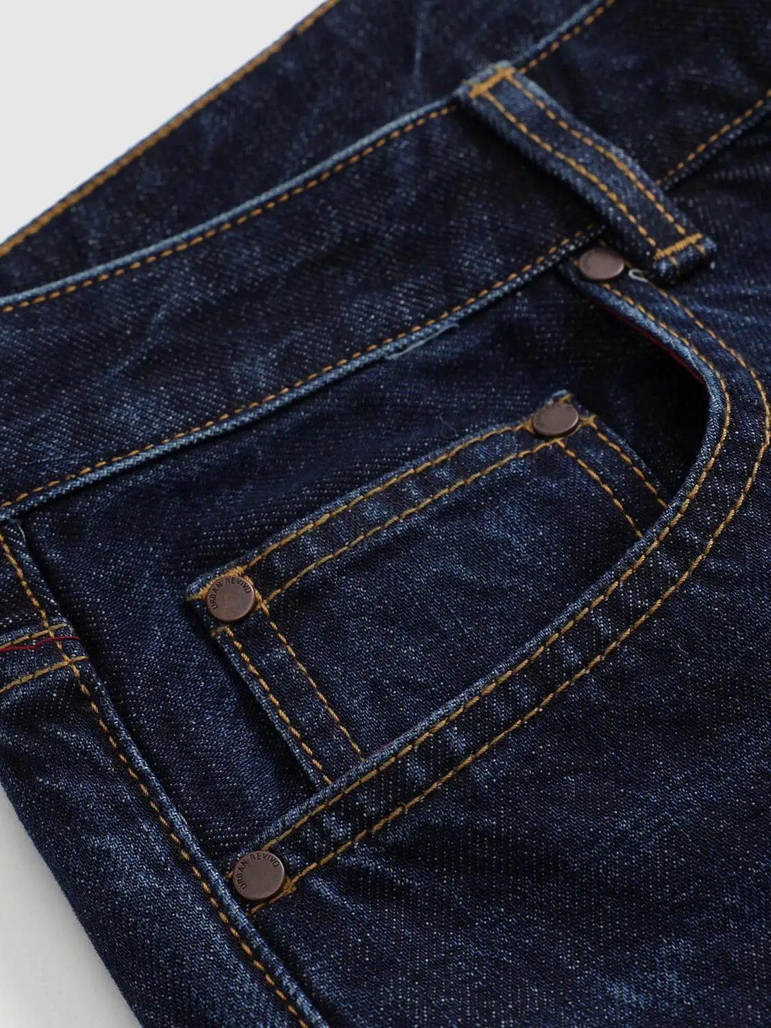 Cuffed Wash Wide-leg Mid-rise Cotton Jeans