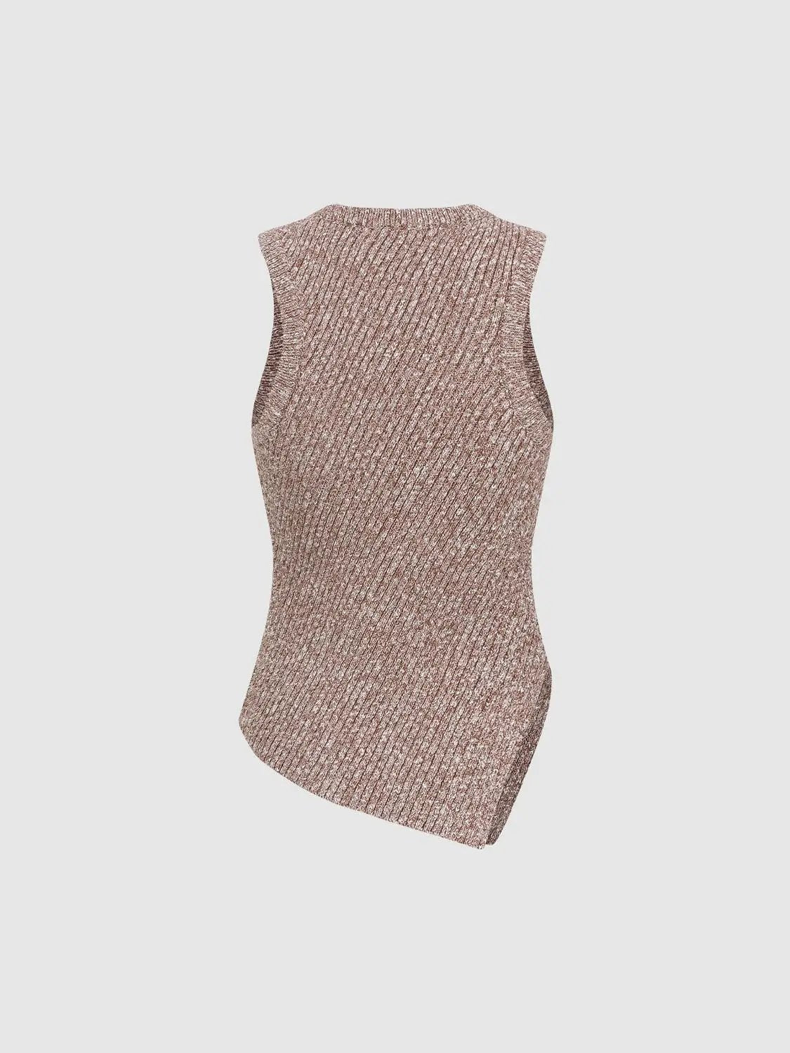 Textured Cotton Knit Vest