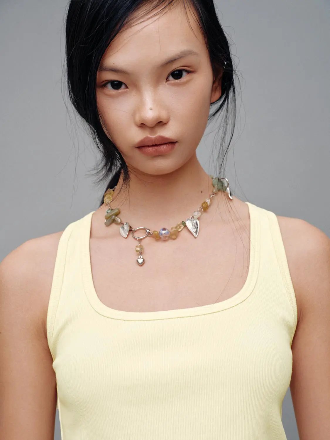 Square Neck Slim Fit Cropped Cotton Layering Tank Top
