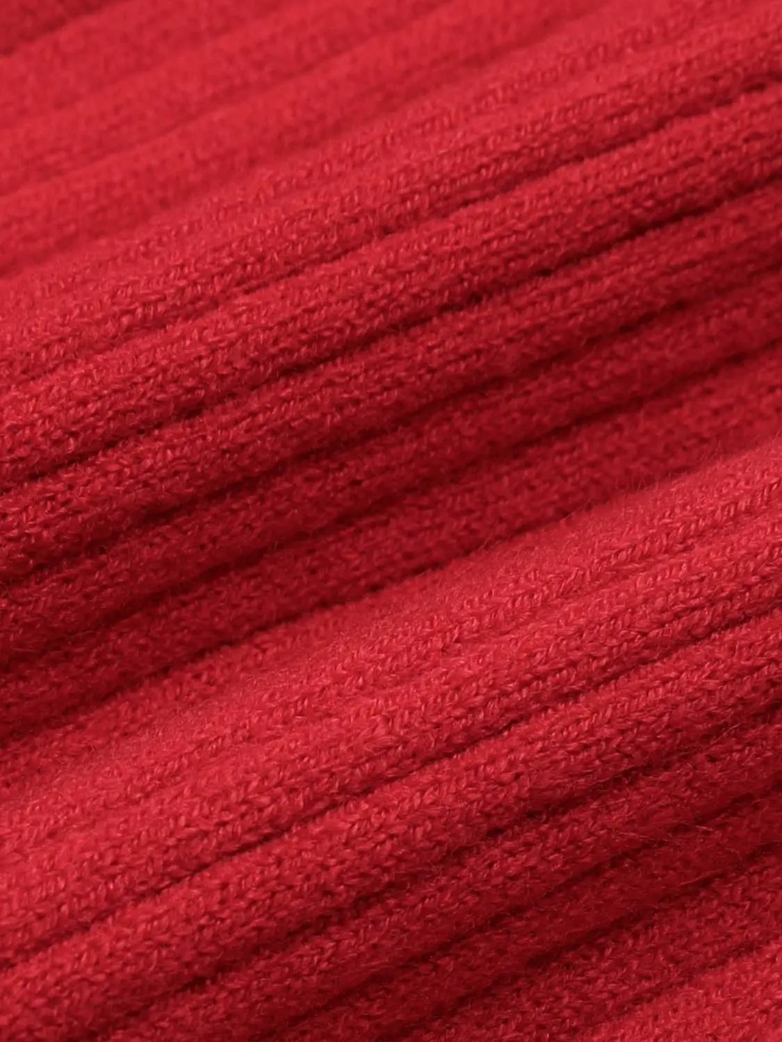 Ribbed Knit Button Front Crew Neck Long Sleeve Cardigan