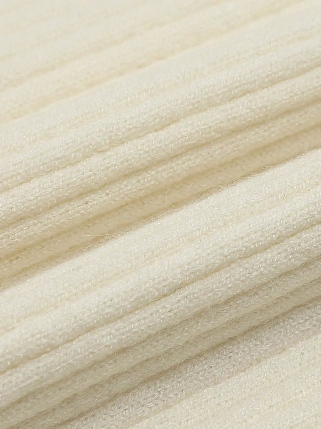 Ribbed Knit Button Front Crew Neck Long Sleeve Cardigan