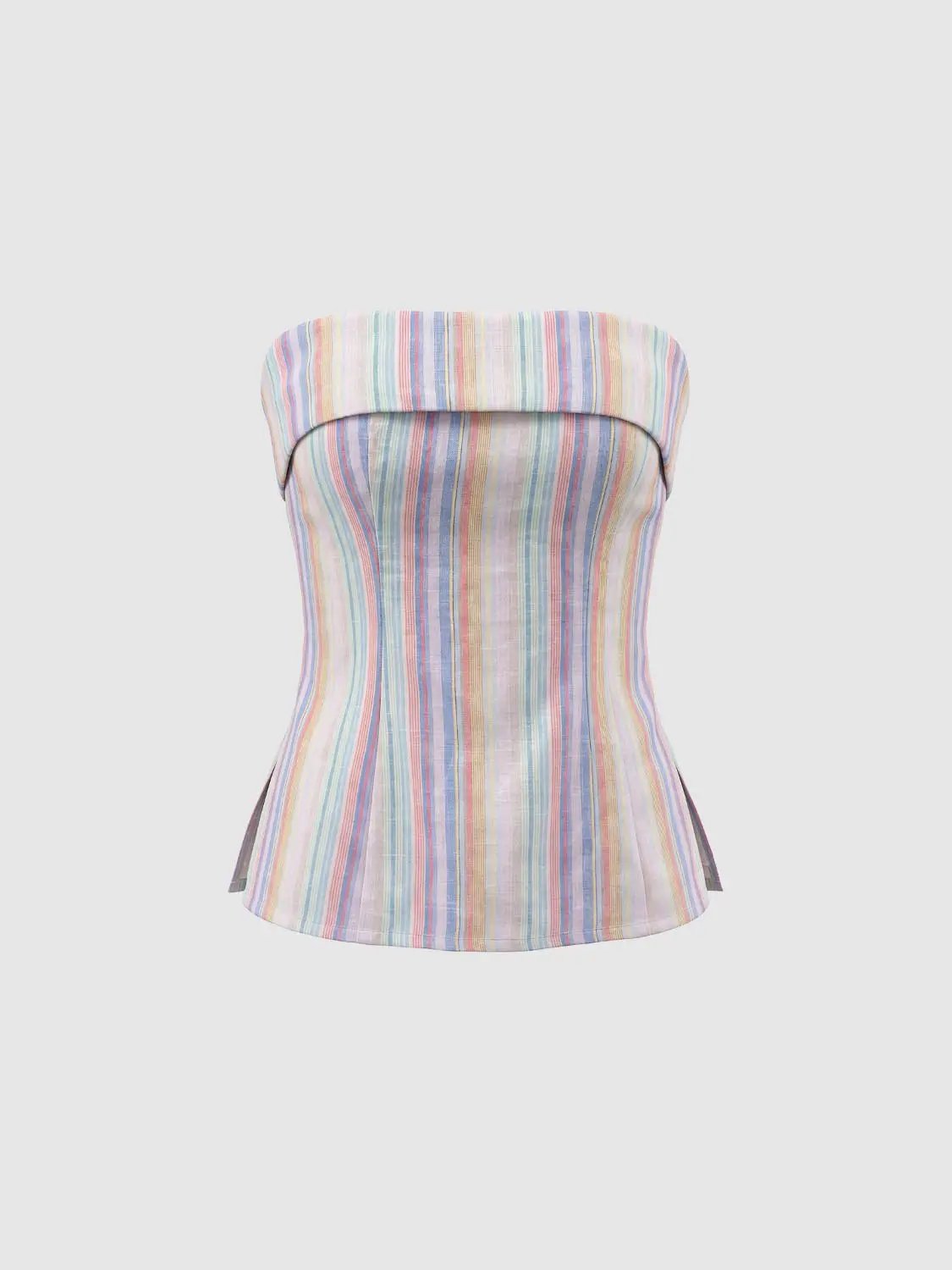 Pastel Striped Lightweight Cardigan Shirt