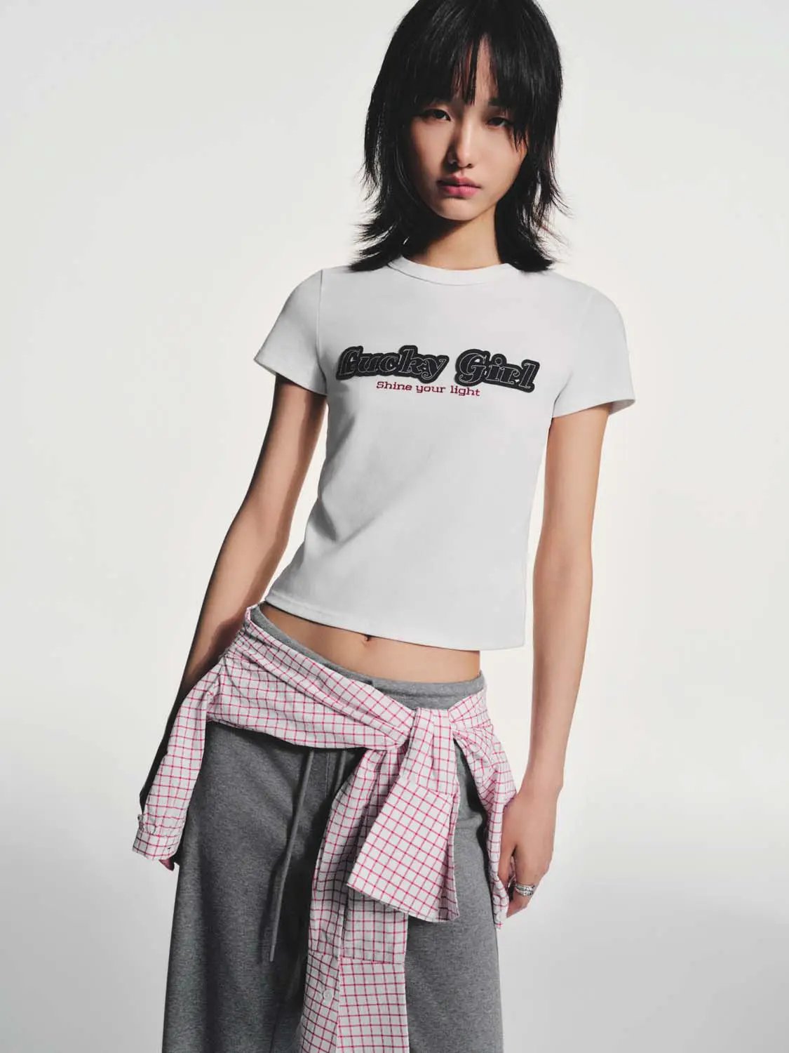 Embroidered Graphic Cotton Elastane Blend T-Shirt