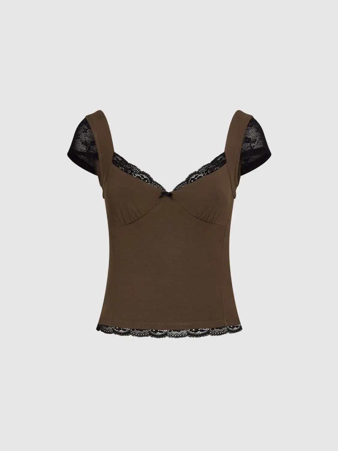 Lace Trim V-neck Cami Top