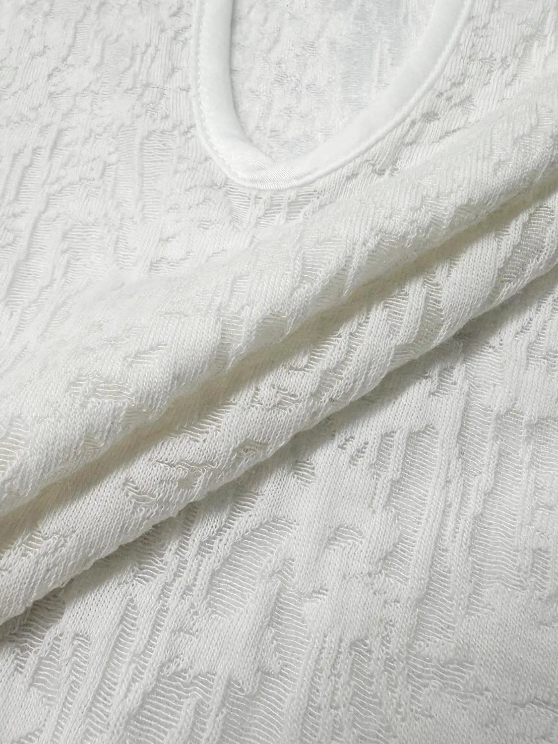 Keyhole Button Lace Fitted Mock Neck Short Sleeve T-Shirt