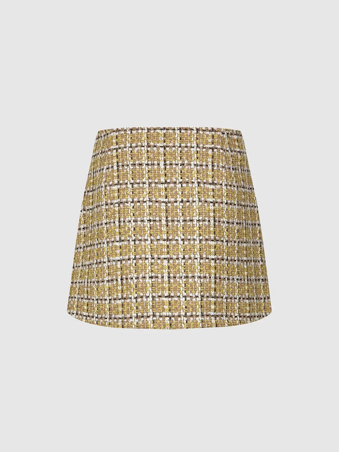 Tweed A-Line Mini Skirts