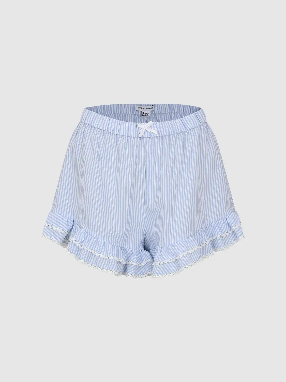 Thin Striped Stretch Shorts