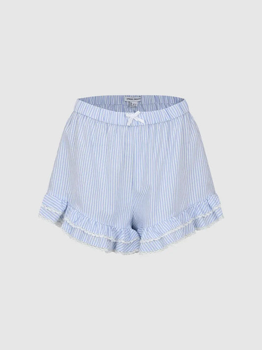 Thin Striped Stretch Shorts