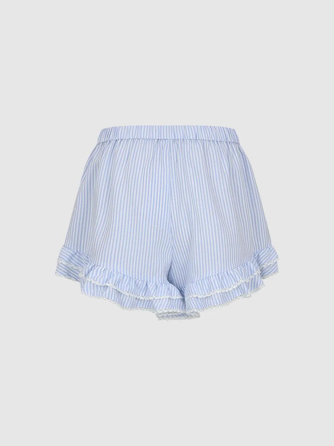 Thin Striped Stretch Shorts