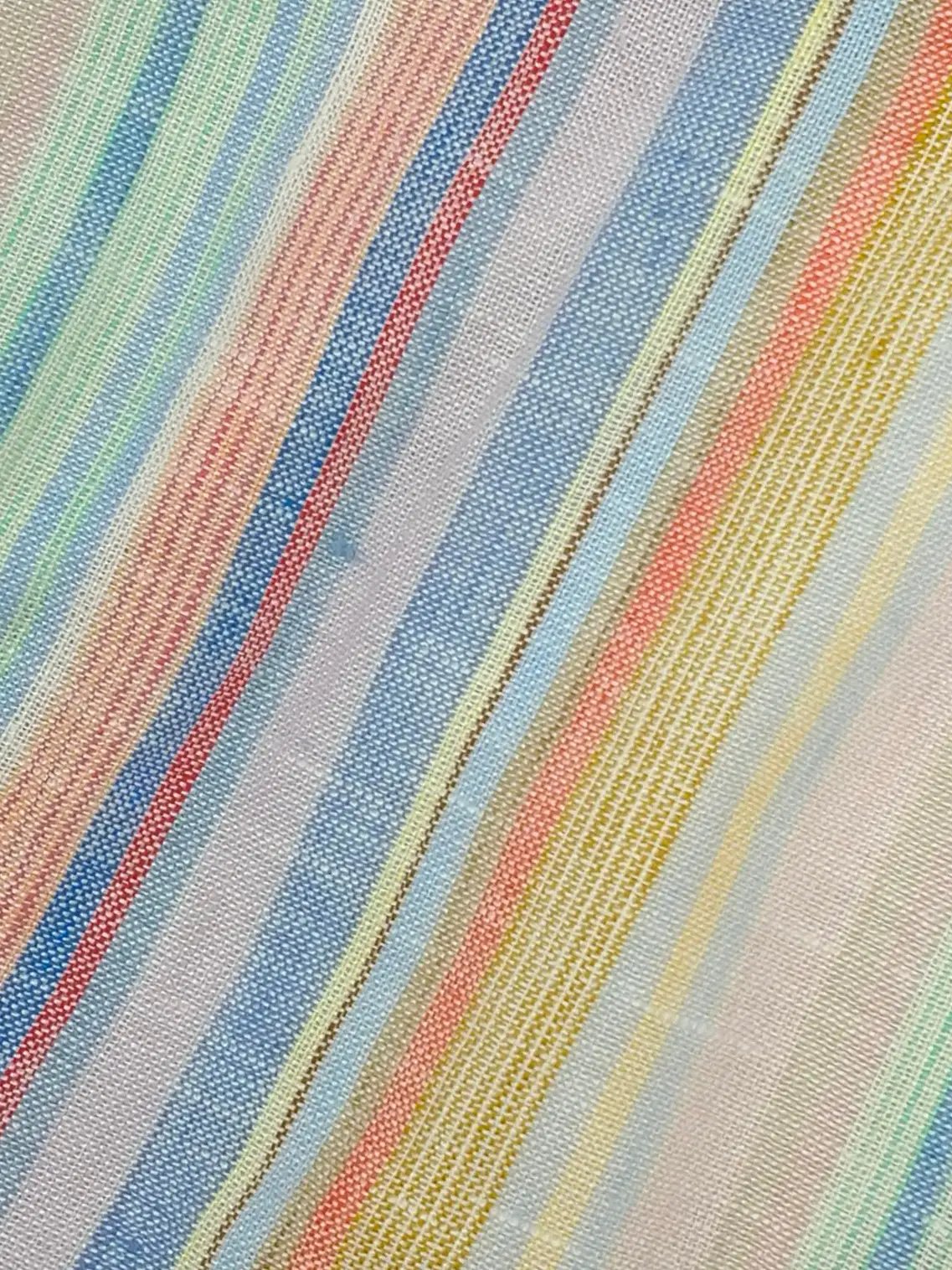 Pastel Striped Bubble With Front Zipper Shorts