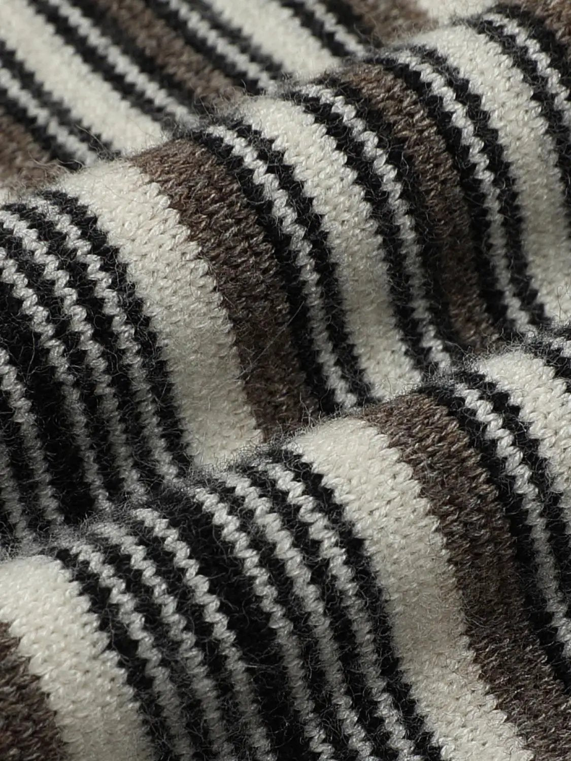 Striped Drawstring Waist Flared Full Length Knit Pants