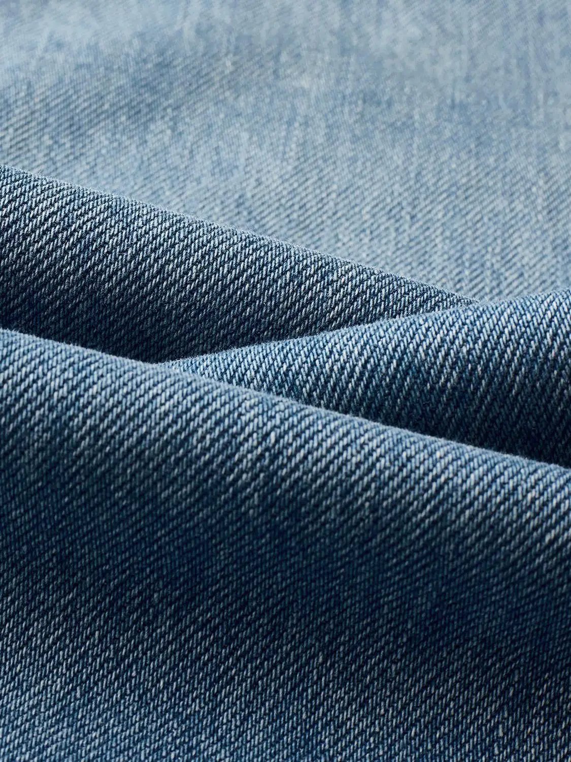 Side Embroidery Detail High Waist Wide Leg Denim Jeans