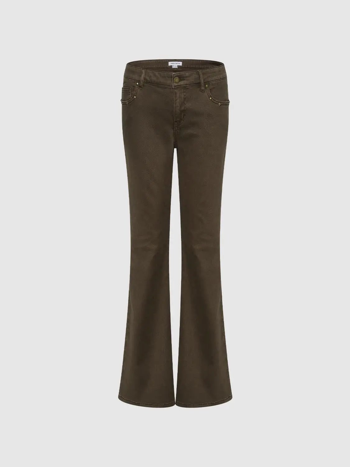 Wide-leg Flared Denim Pants