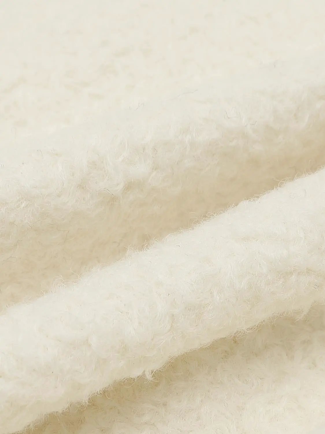 Textured Wide Collar Long Sleeve Double-Breasted Coat