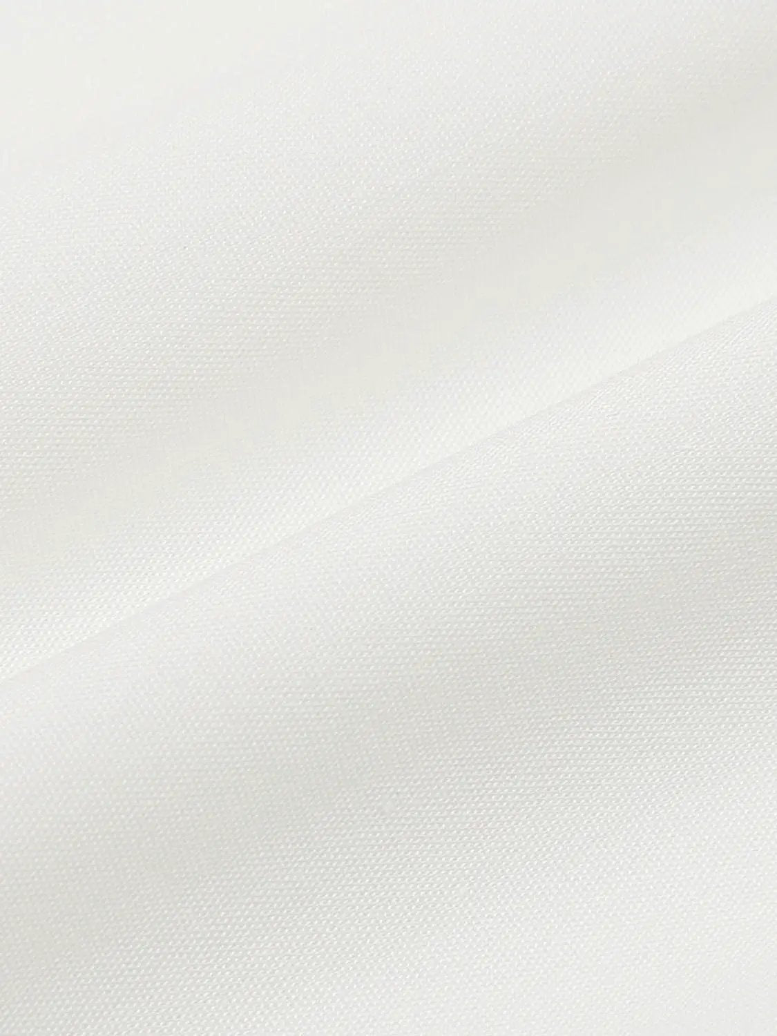 Ruffle Shirt Collar Long Sleeve Cotton Blend Shirt