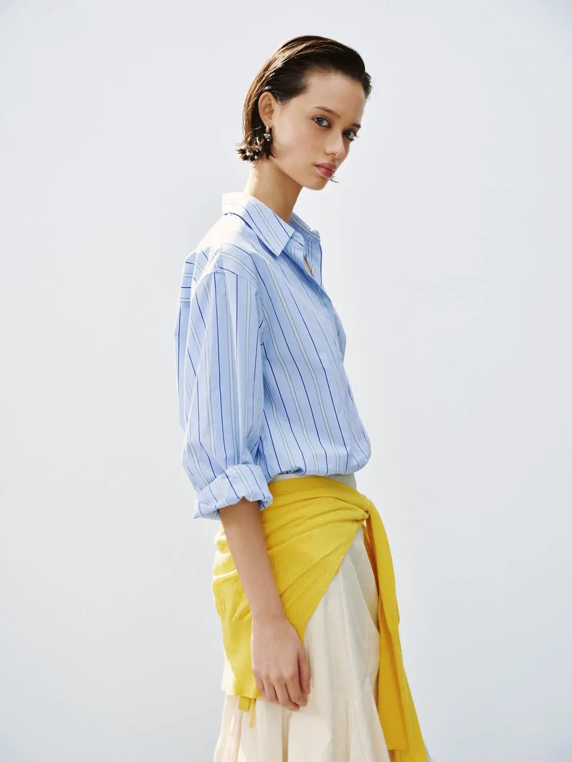 Button Down Long Sleeve Cotton Shirt