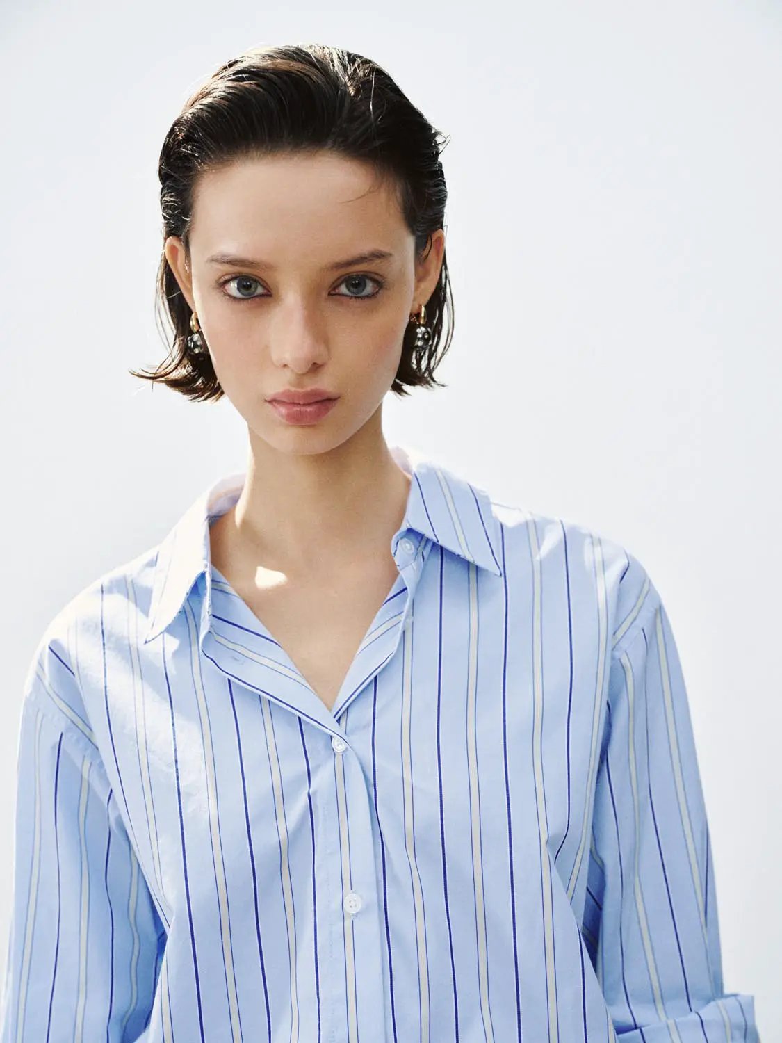 Button Down Long Sleeve Cotton Shirt