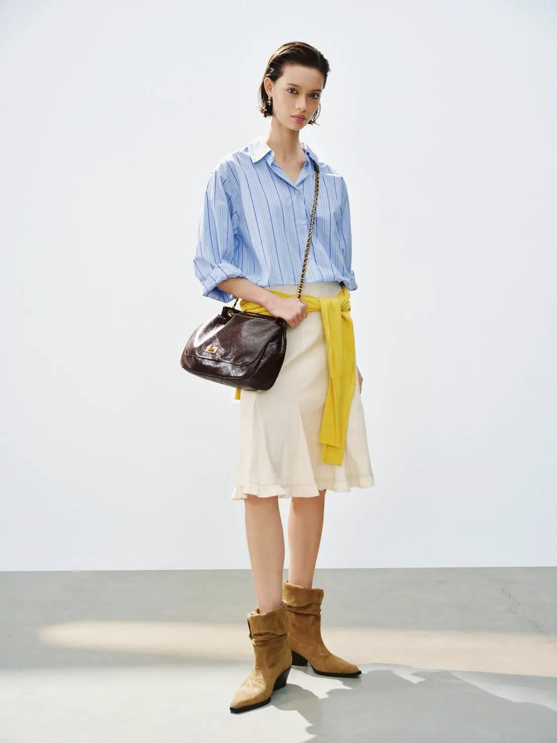 Button Down Long Sleeve Cotton Shirt