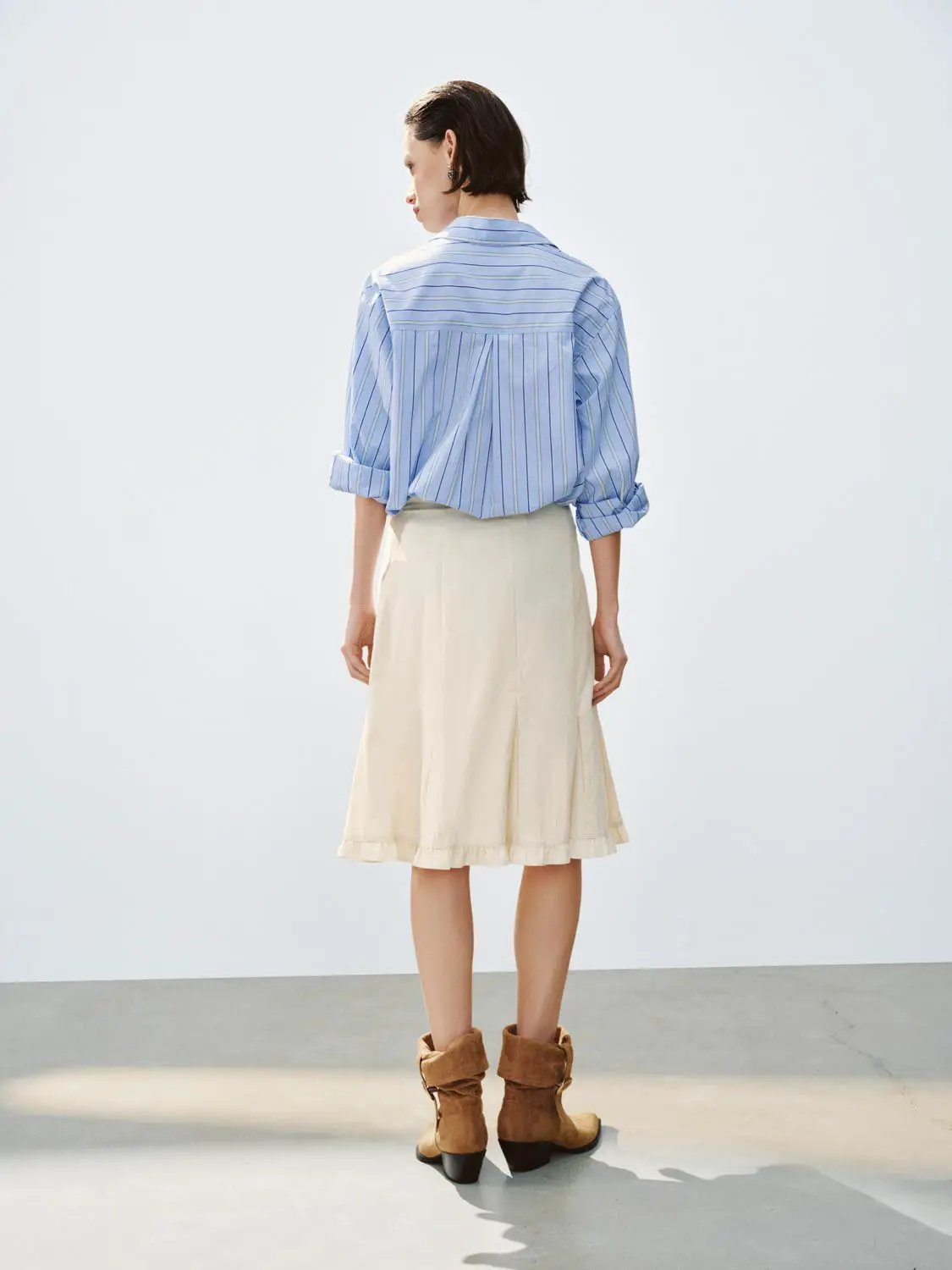 Button Down Long Sleeve Cotton Shirt