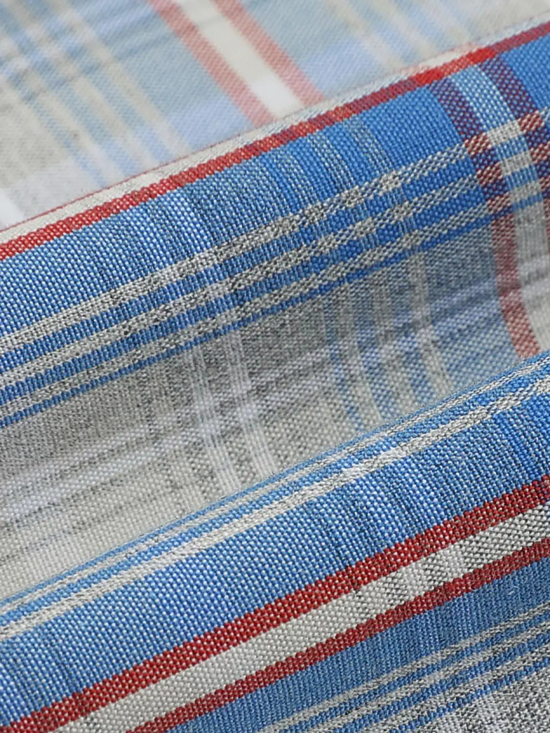 Button Down Checked Oversized Shirt Collar Long Sleeve Cotton Shirt
