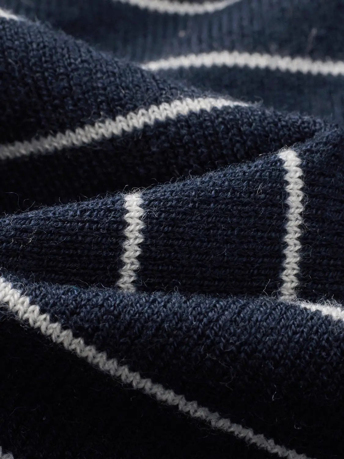 Striped Long Sleeve Shawl Collar Knit Cardigan