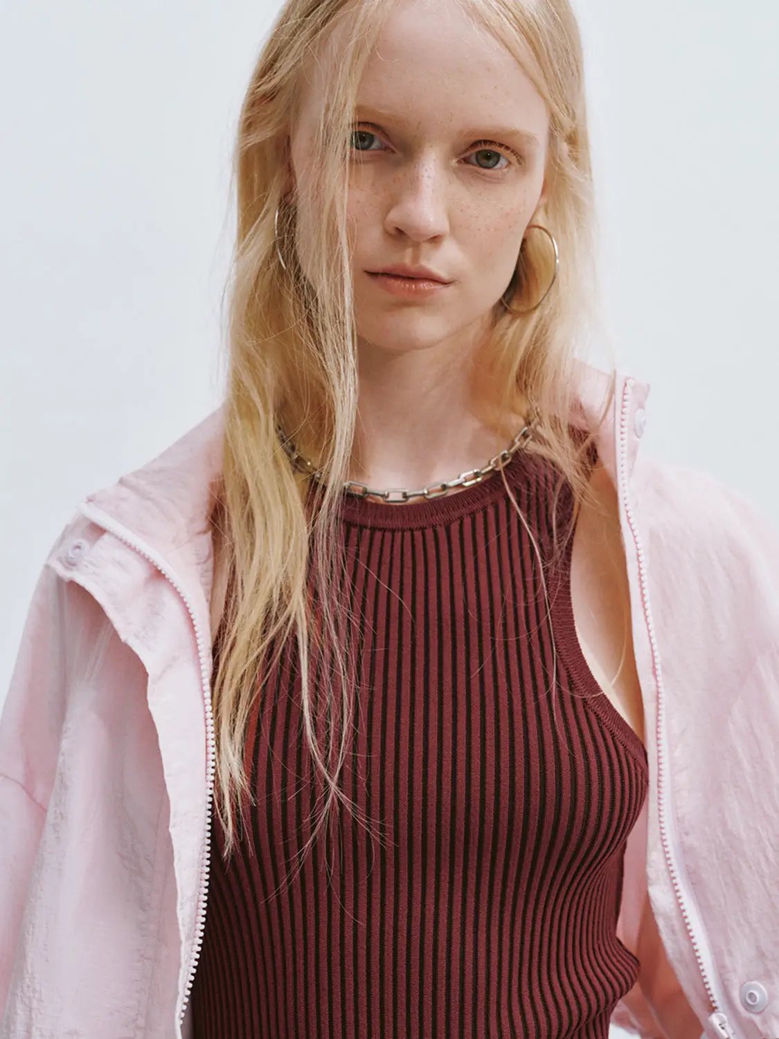 Cropped Stand Collar Open Front Long Sleeve Jacket