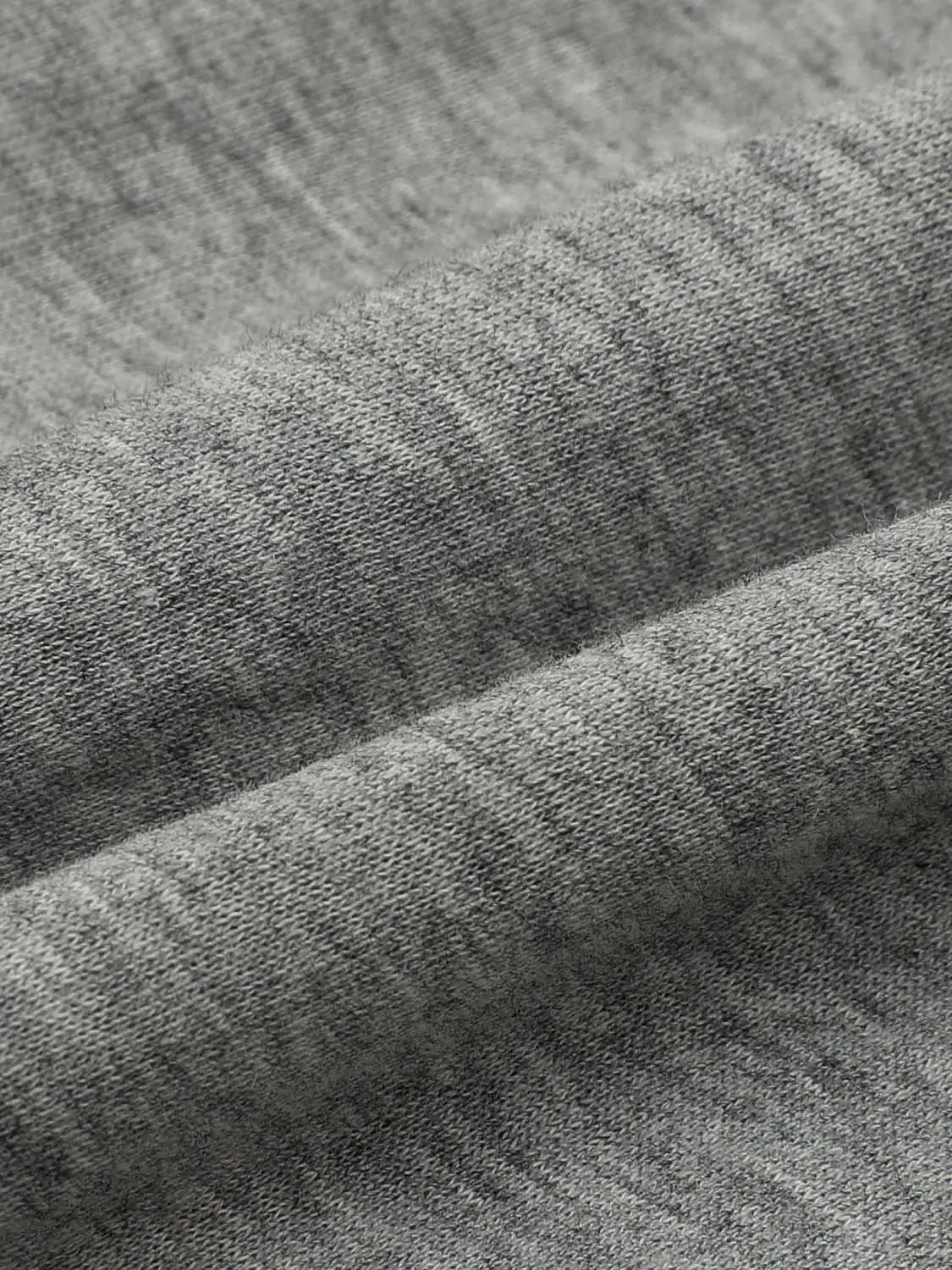 Text Embroidery Zip Long Sleeve Cotton Blend Hoodie
