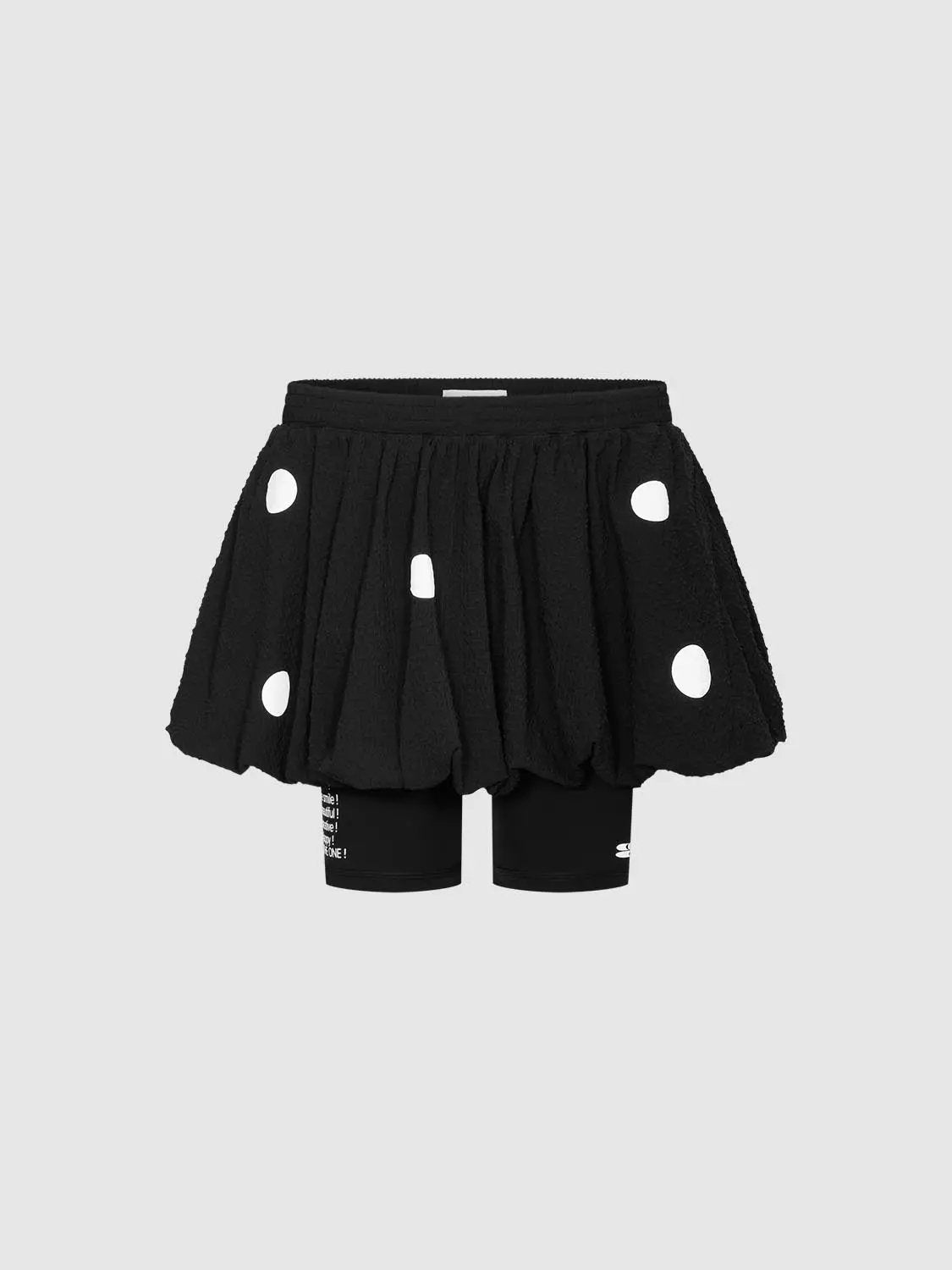 Polka Dot Balloon A-Line Modern Mini Skirt