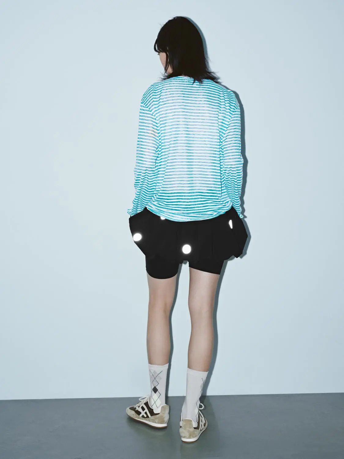 Polka Dot Balloon A-Line Modern Mini Skirt