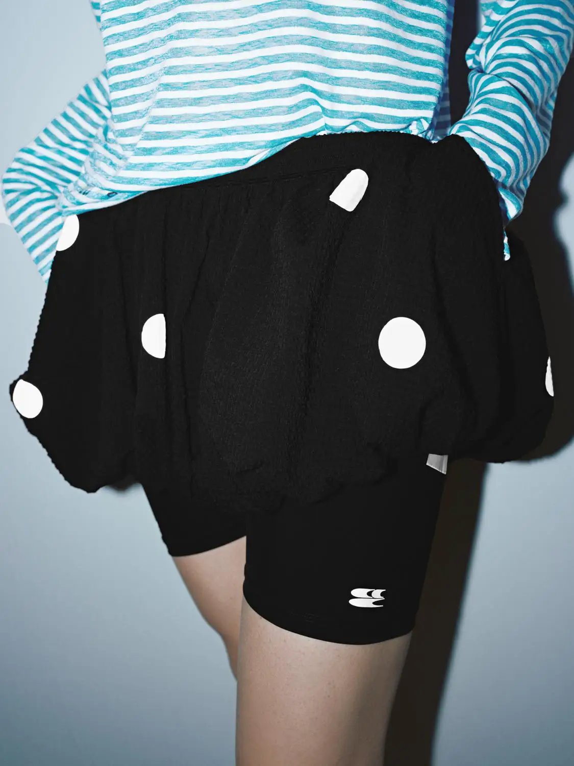 Polka Dot Balloon A-Line Modern Mini Skirt