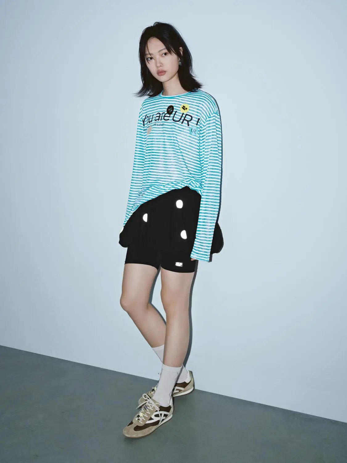 Polka Dot Balloon A-Line Modern Mini Skirt