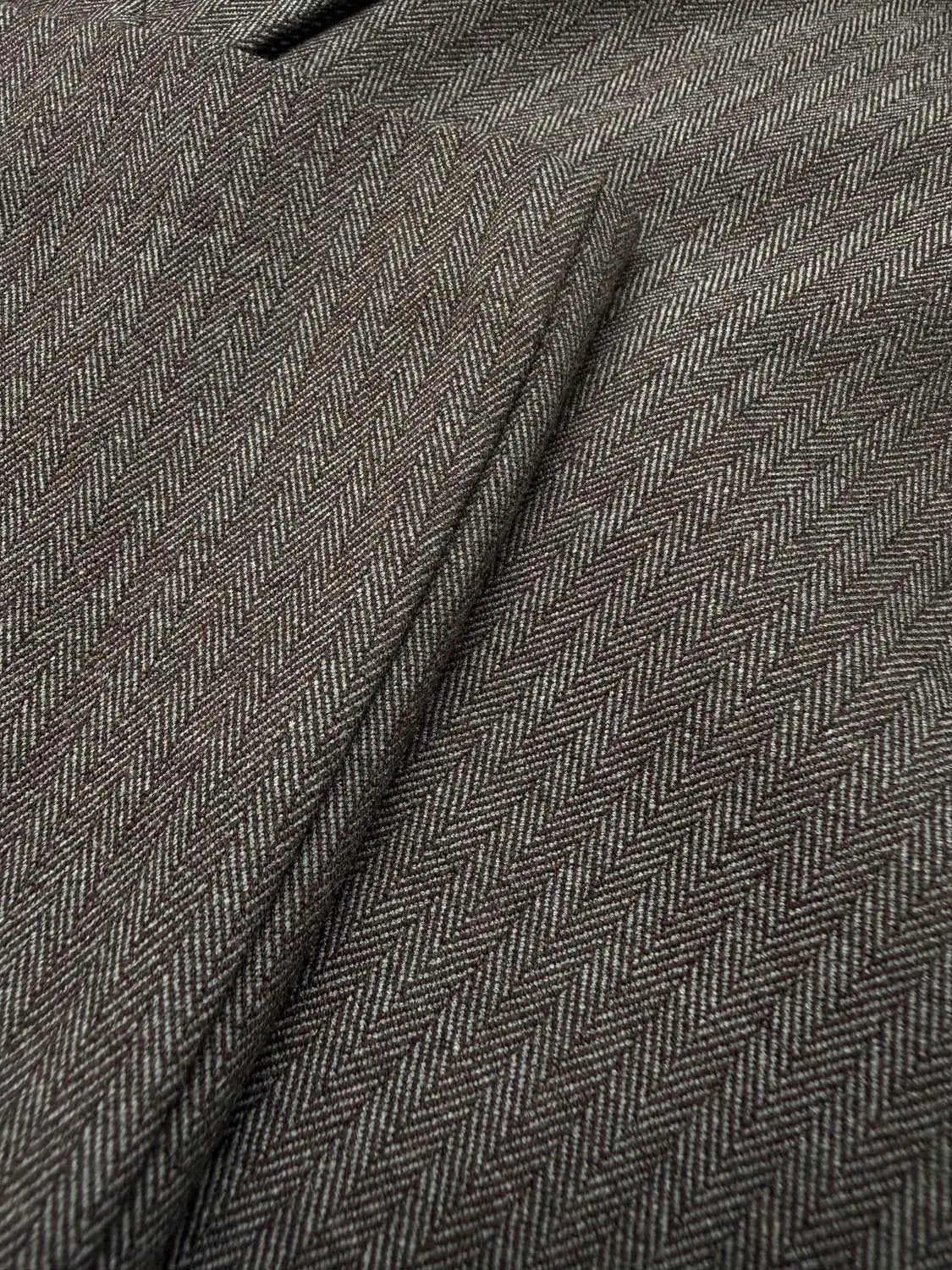 Thick Pinstripe Buckle Waist Straight-Leg Pants