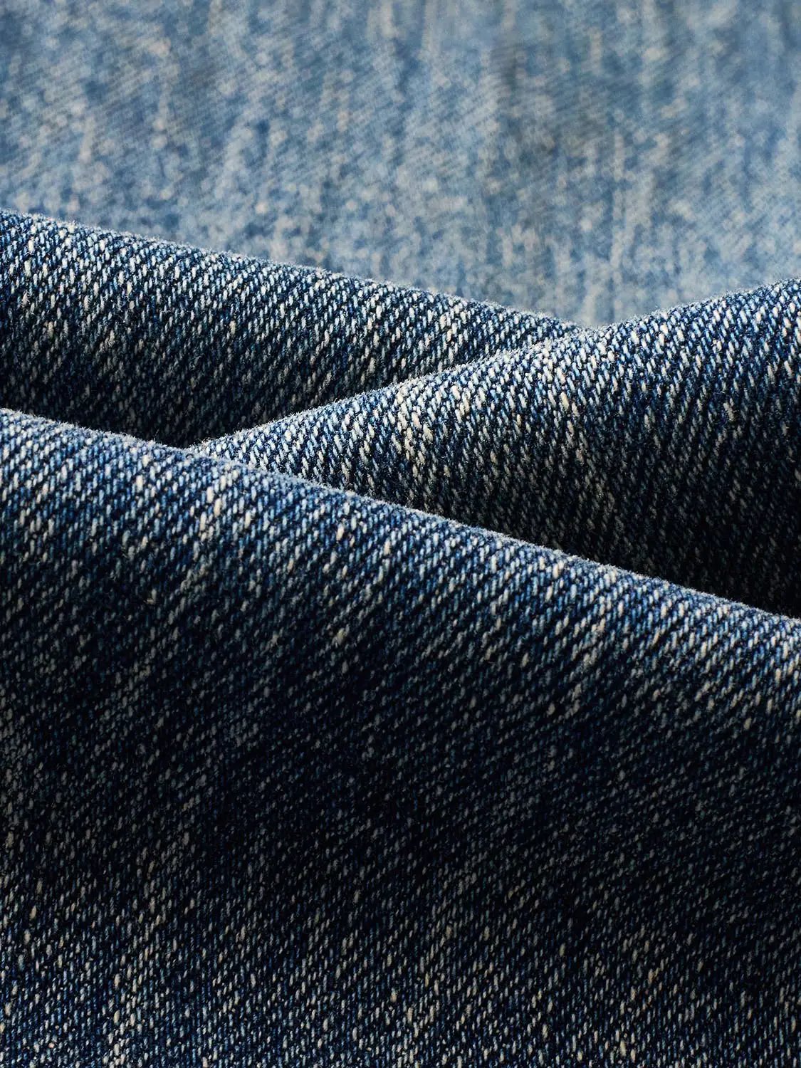 Classic Washed Design Flare Leg Cotton Denim Jeans