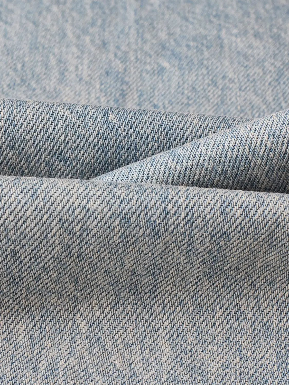 Patchwork Raw Detail Barrel Leg Denim Jeans