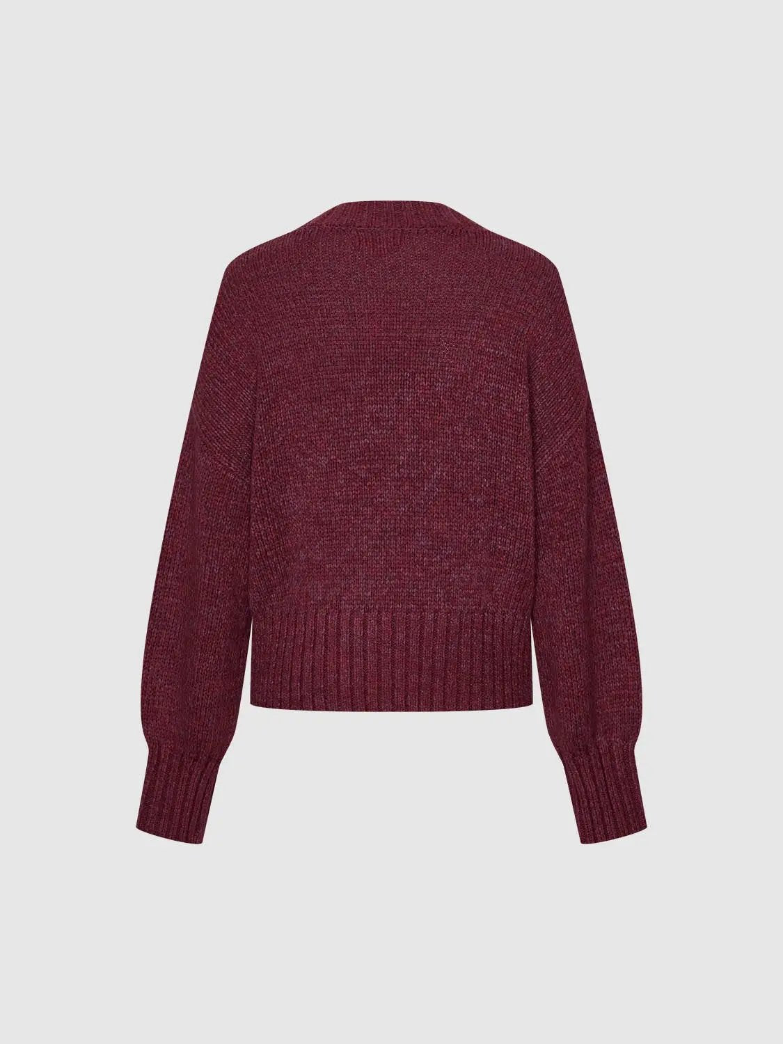 High Neck Long Sleeve Knitted T-Shirts