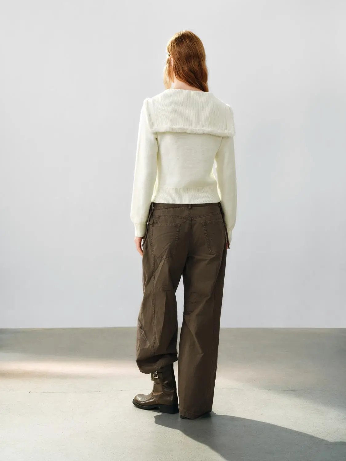 Cable Knit Hooded Long Sleeve Cotton Blend Cardigan