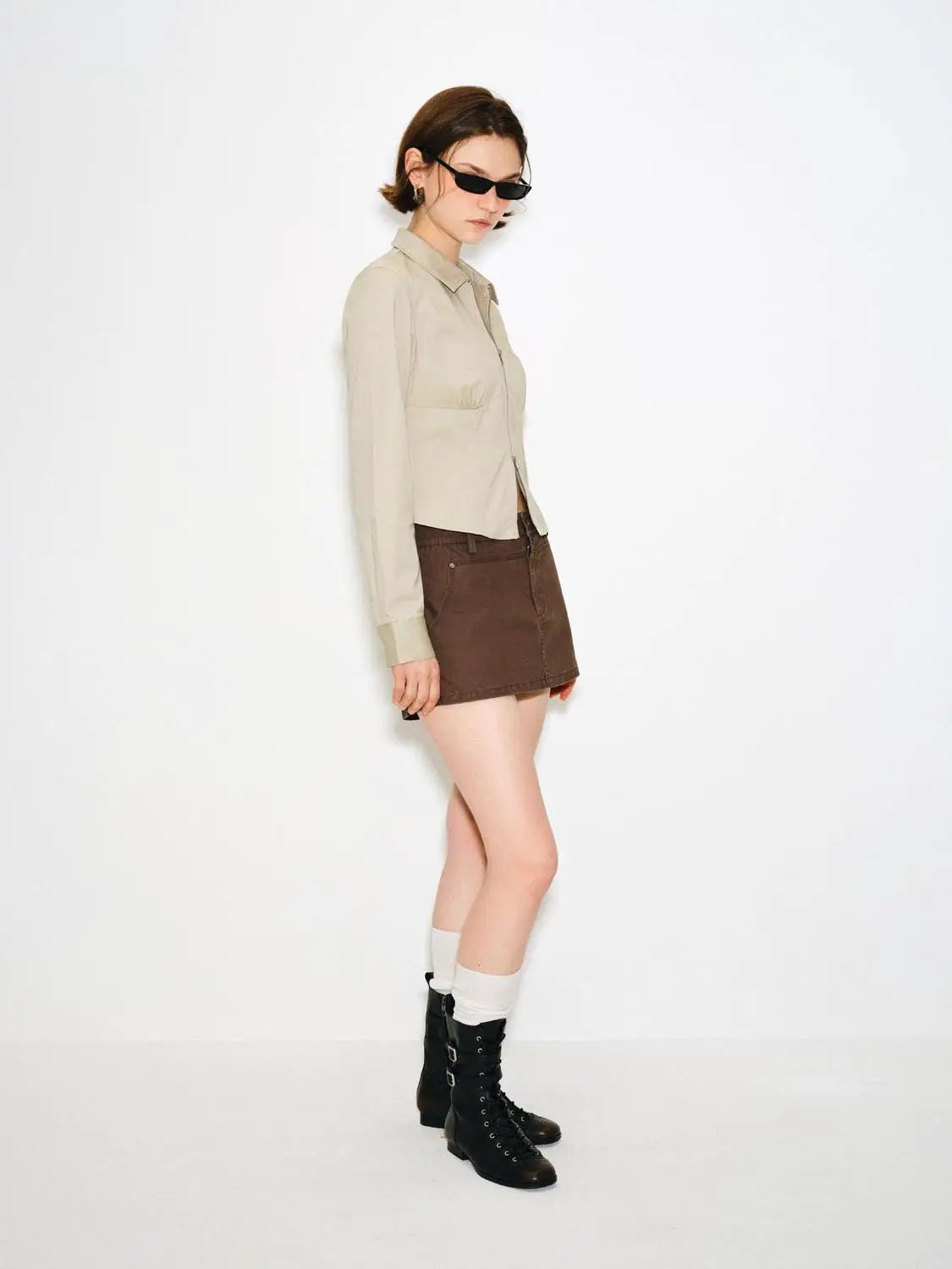 Button Front Long Sleeve Shirt